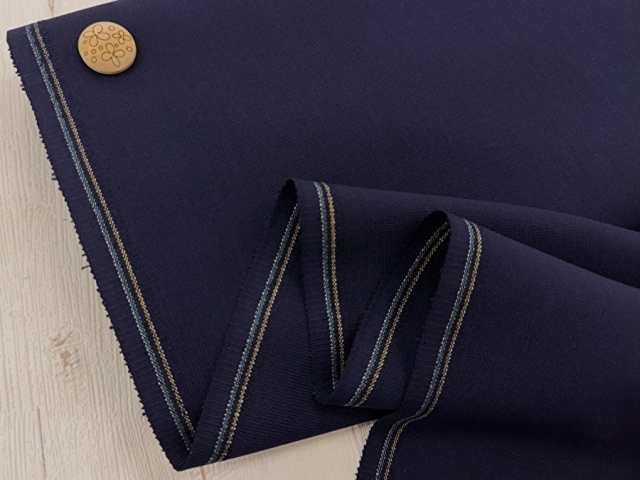 【反売り】　幅１５０ｃｍ・Ｔ/Wざっくりクロス　ネイビー系　[ メーター選択制 ]