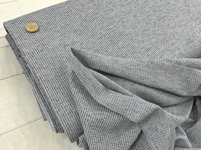 【反売り】Ｔ／Ｃ 杢調ジャガードニット　 ライトグレー系[ 幅１７０ｃｍ×約１２ｍ ］