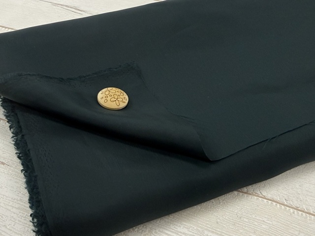 訳あり！【現品処分】  キュプラ裏地　ダークグリーン系[ 幅１35ｃｍ×約8ｍ］