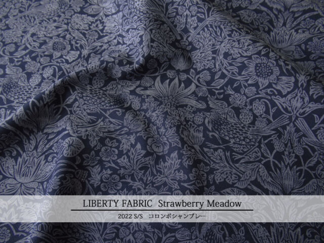 ＬＩＢＥＲＴＹ コロンボシャンブレー ＊２０２２ 春夏柄＊≪Strawberry Meadow≫(ストロベリーメドウ)０９-３１５９２６８-J２２A