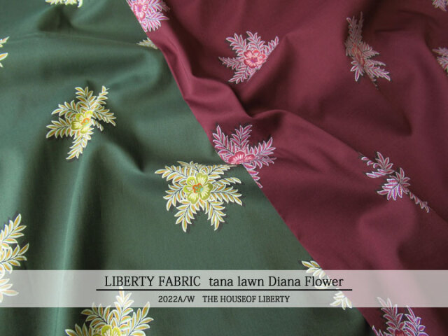 ＬＩＢＥＲＴＹ タナローン ＊２０２２ 秋冬柄/THE HOUSEOF LIBERTY＊≪Diana Flower≫(ダイアナフラワー)22-3632209-ＴＤＤ-22