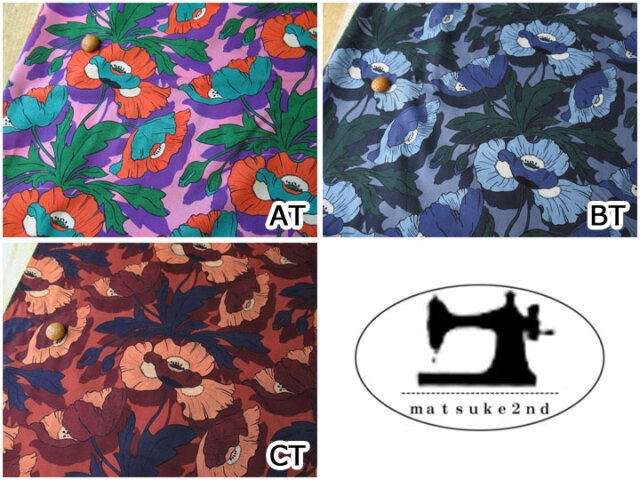 Radyファーティペット付きポンチョ・シェリミー・ダーリッチ・ダズリン 生地 LIBERTY FABRICS リバティ・ファブリックス タナローン