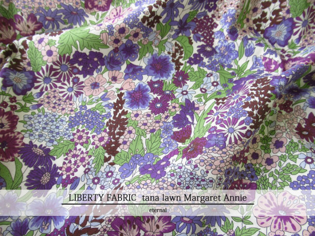 LIBERTY FABRICS  タナローン ＊エターナル＊ ≪Margaret Annie≫ (マーガレットアニー)１１－３６３１１６５-TEE-ZE