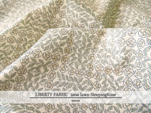 LIBERTY FABRICS  タナローン ＊エターナル＊≪SleepingRose≫(スリーピングローズ)１０－３６３０２７５-(TEE)DE