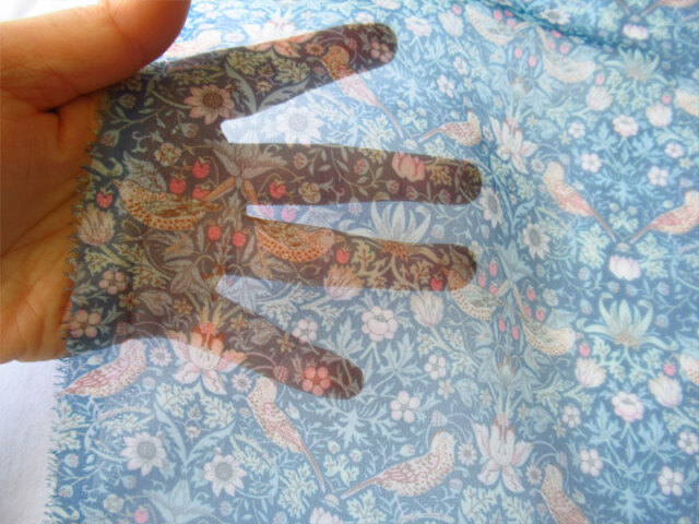 LIBERTY FABRICS リサイクルポリエステルオーガンジー生地 ＊2023