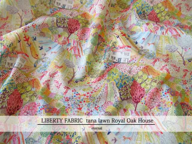 LIBERTY FABRICS  タナローン ＊エターナル＊≪Royal Oak House≫(ロイヤルオークハウス)１７-３６３７２８１-TEE-CE