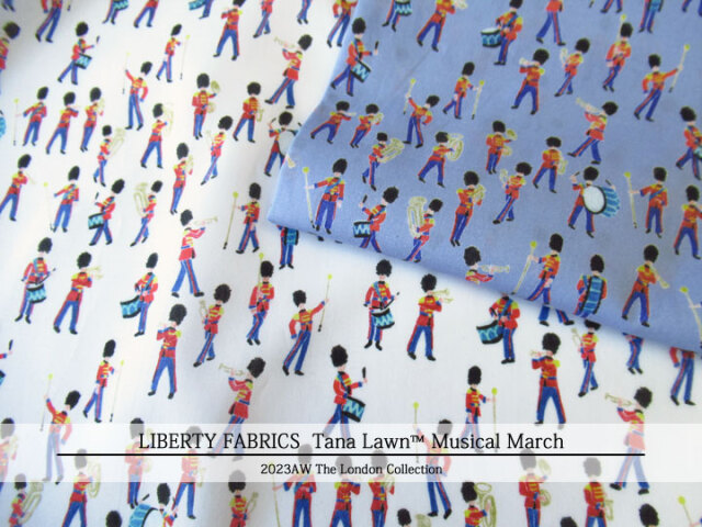 ＬＩＢＥＲＴＹ イタリア製タナローン ＊２０２３　秋冬柄/The London Collection＊≪Musical March≫(ミュージカルマーチ)３６３６８４０-ＴＤＵ