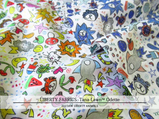 ＬＩＢＥＲＴＹ イタリア製タナローン ＊２０２３　秋冬柄/LIBERTY ANIMALS＊≪Odette≫(オデット)３６３Ｊ７３０３-ＴＤＵ