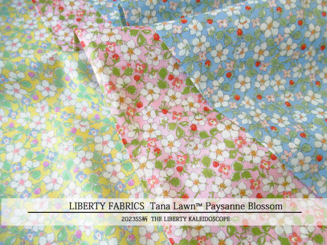 ＬＩＢＥＲＴＹ イタリア製タナローン ＊２０２４　春夏柄/THE LIBERTY KALEIDOSCOPE＊≪Paysanne Blossom≫(ペイザンヌ・ブロッサム)２４-３６３４１２１-ＴＤＵ-２４