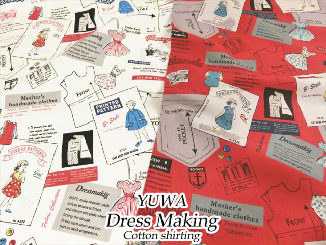 【コットン シーチング】≪YUWA≫Dress Making(ドレスメーキング)