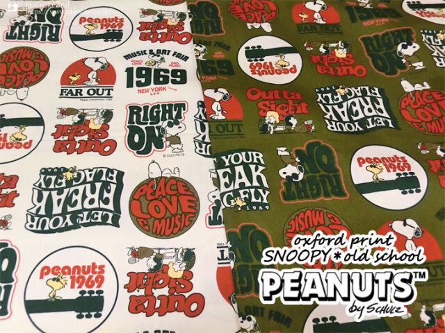 コットン オックス】PEANUT☆ピーナッツ『SNOOPY old school