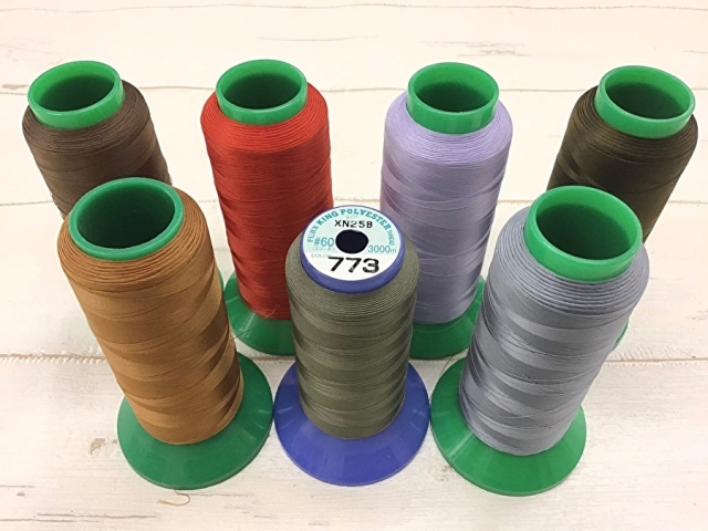 現品処分！縫製工場放出品　中古ミシン糸各種約４００ｇセット
