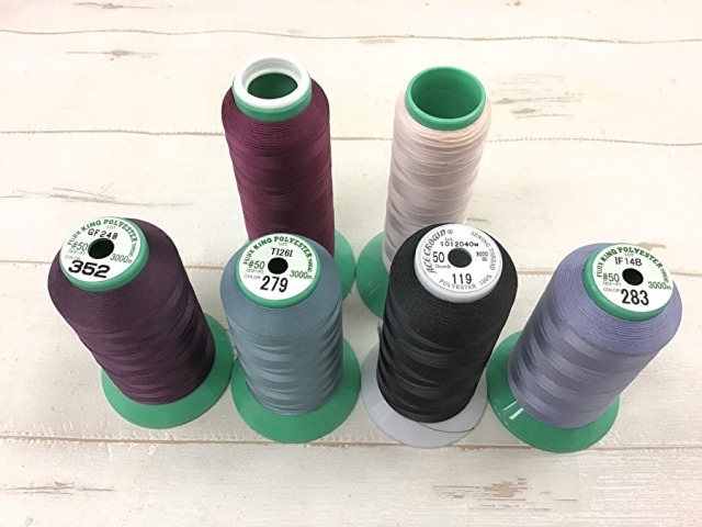 現品処分！縫製工場放出品　中古ミシン糸各種約４００ｇセット
