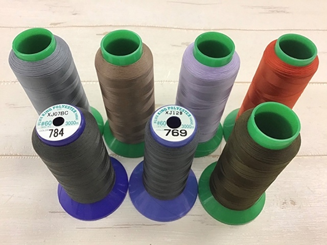 現品処分！縫製工場放出品　中古ミシン糸各種約４００ｇセット