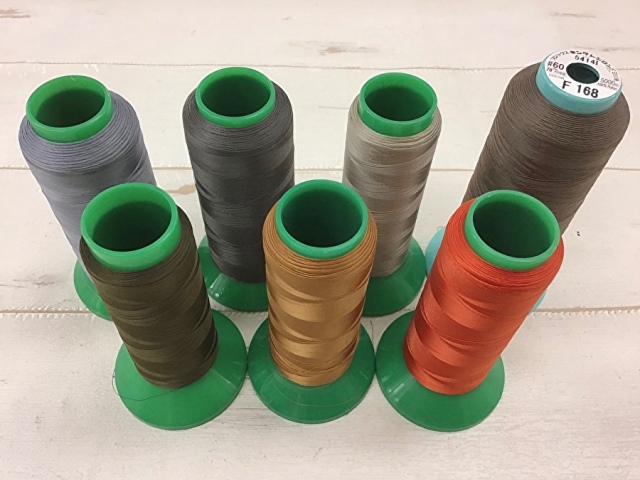 現品処分！縫製工場放出品　中古ミシン糸各種約４００ｇセット
