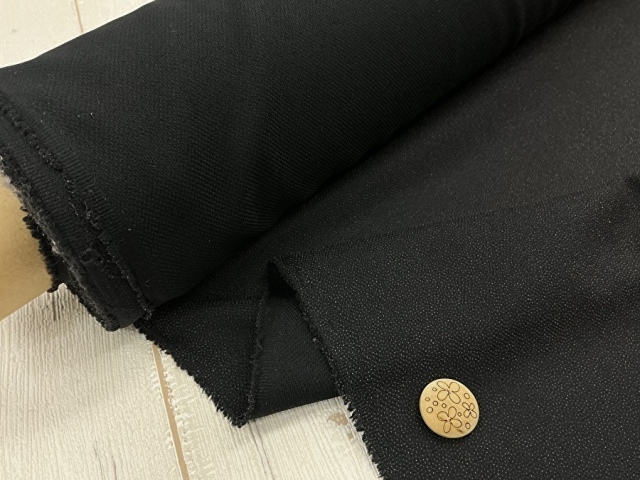 【反売り】　[厚手タイプ] ソフトニット織物接着芯　ブラック系 [ 幅１５０ｃｍ×約１４ｍ巻 ]
