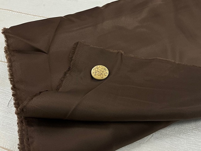 訳あり！【現品処分】  １20ｃｍ幅　 キュプラ裏地　ブラウン系[ 幅120ｃｍ×3ｍ］