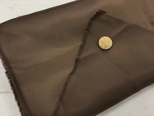 訳あり！【現品処分】  １20ｃｍ幅　 キュプラ裏地　ブラウン系[ 幅120ｃｍ×5ｍ］
