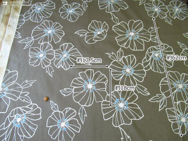 綿花様 コットンシャーリングスキャタードフラワー刺繍ワイドパンツ