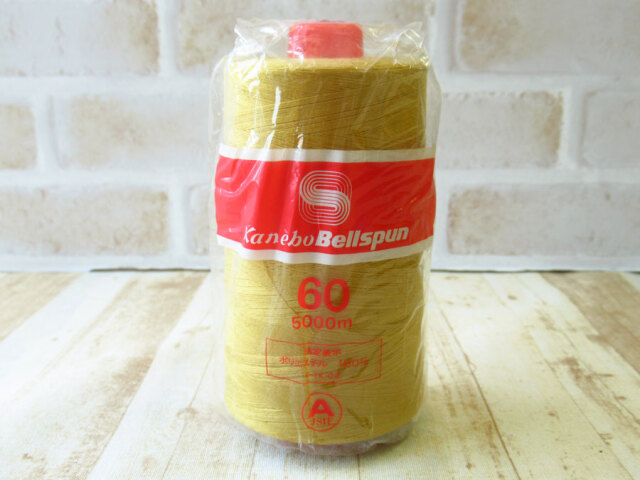 現品処分！ほぼ新品　『カネボウ ベルスパンミシン糸 ６０番手／５０００m巻き』色番：２７０