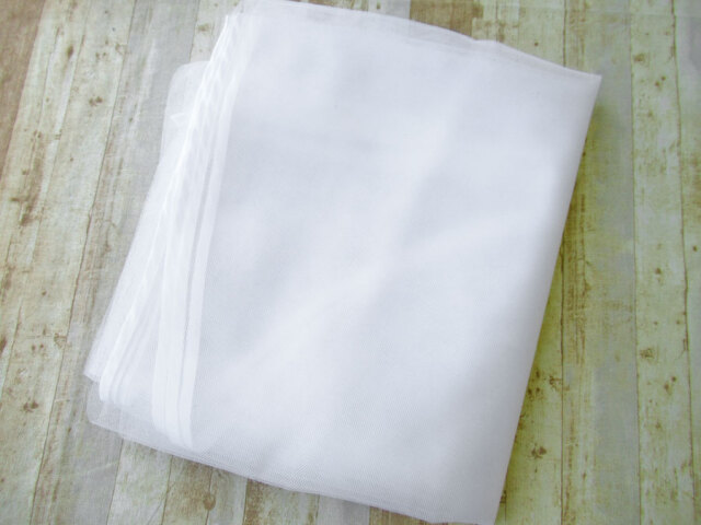 現品処分！ほぼ新品！　ウエディングベール〈２ｍ〉　ホワイト