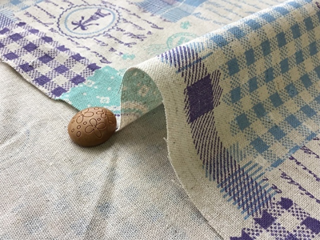フランス アンティーク リネン 大判 ハンドメイド パッチワーク