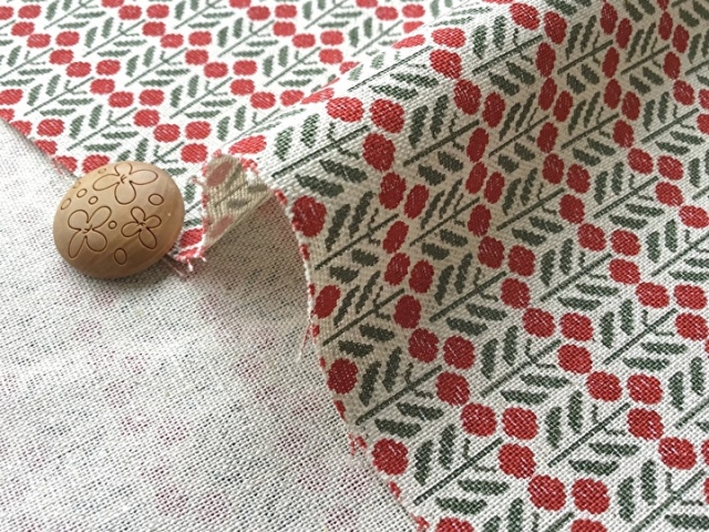 綿麻キャンバス】 stitch flower collection ＊ミモザ＊