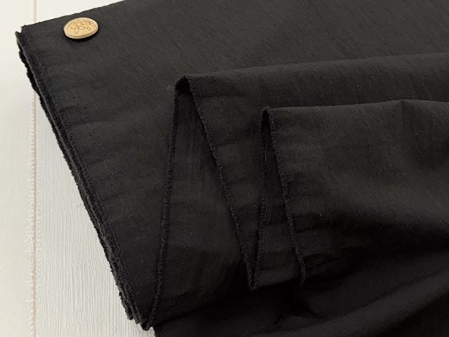 【反売り】　コットン/ナイロンナチュラルワッシャー　ダークチャコール系[ 幅１３０ｃｍ×約１０ｍ ]