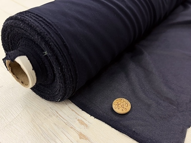 【反売り】  [薄手ソフトタイプ] ニット用織物接着芯　ネイビー系 [ 幅１０５ｃｍ×約３７ｍ巻 ]