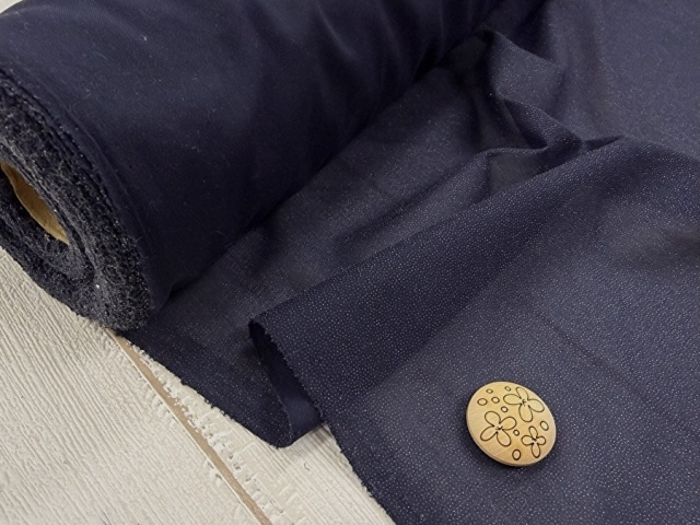 【反売り】  [薄手ソフトタイプ] ニット用織物接着芯　ネイビー系 [ 幅１０５ｃｍ×約１６ｍ巻 ]