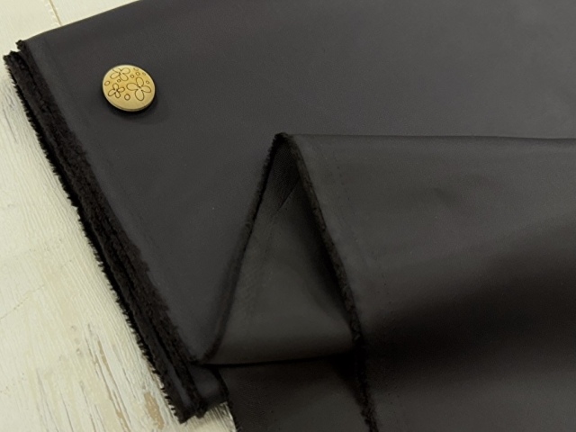 訳あり！【現品処分】  ポリエステルツイル裏地　チャコールグレー系[ 幅１０５ｃｍ×約５ｍ］