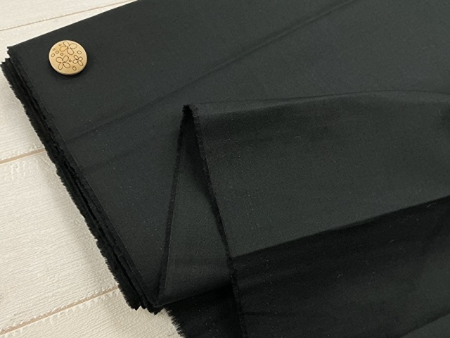 【反売り】コットンブロード風　 ブラック系[ 幅１１０ｃｍ×約５.５ｍ ]