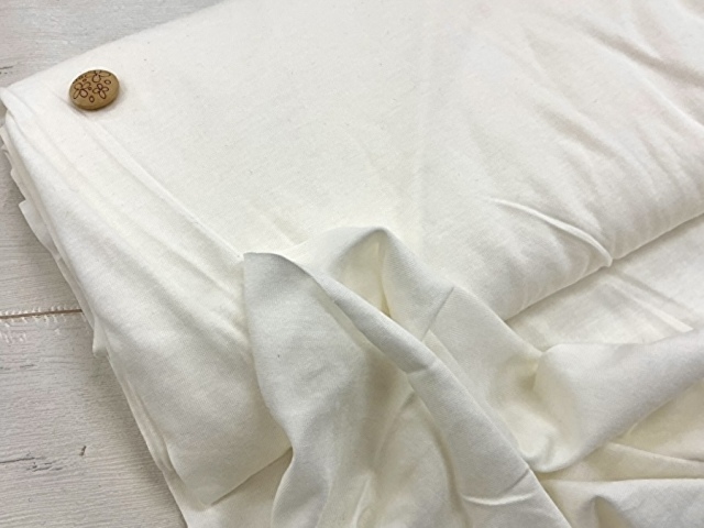 【反売り】薄手やわらか天竺ニット　アイボリー系 [ 幅１６０ｃｍ×約５ｍ ］