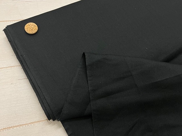 訳あり！【反売り】ポケット裏や洋服の裏地に！ハリのあるＴ/Ｃスレ－キ　ブラック系 [ 幅１１５ｃｍ×約３.２ｍ ]