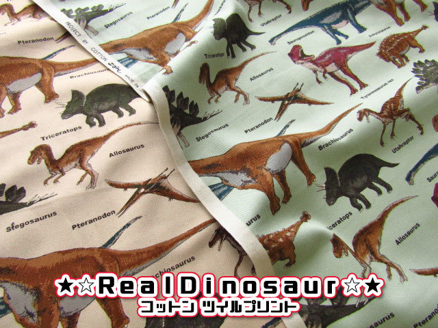 キルティング real Dinosaur リアル ダイナソー コットン