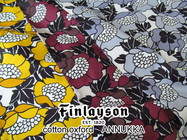 【オックスプリント】　Finlayson ＊ANNUKKA (フィンレイソン＊アンヌッカ）