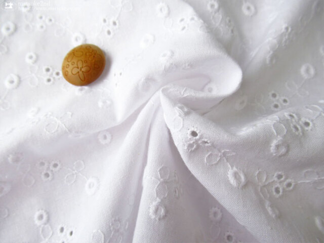 ハンドワークコットンフィレレース　白色　フリークロス ハンドワークコットンフィレレース 白色 フリークロス ホワイト