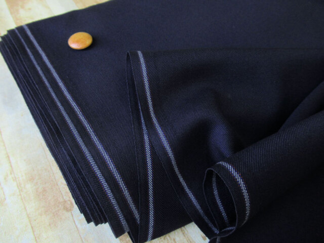 【反売り】　Ｔ/Wギャバジン　ダークネイビー系[ 幅１５０ｃｍ×約５ｍ ]