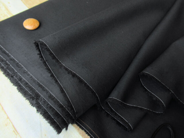 【反売り】　Ｔ/Ｃストレッチ　ブラック系 [ 幅１４０ｃｍ×約３ｍ巻 ]