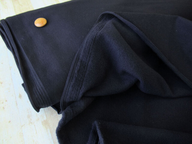 わけあり！現品処分！　裏起毛ハイテンションストレッチ　ダークネイビー系 [ 幅１５０ｃｍ×約２．５ｍ巻 ]
