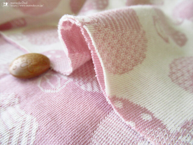 maffon (マフォン) 】 約75cm幅 リバーシブルジャガード接結ニット  