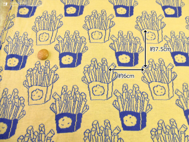 maffon (マフォン) 】 約75cm幅 リバーシブルジャガード接結ニット