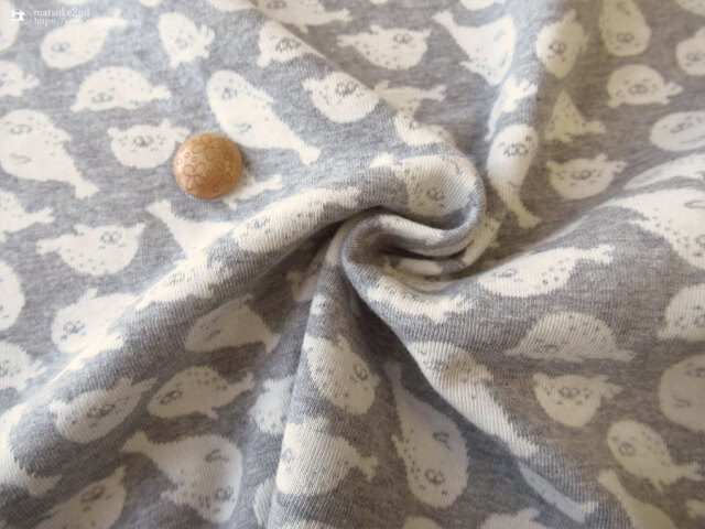 maffon (マフォン) 】 約75cm幅 リバーシブルジャガード接結ニット