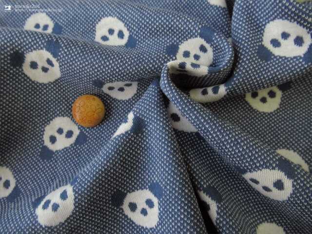 maffon (マフォン) 】 約75cm幅 リバーシブルジャガード接結ニット