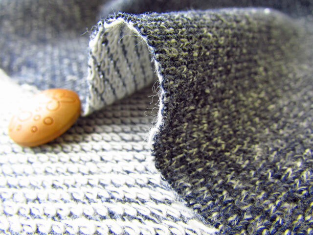 アパレル使用反】 約75cm幅 裏毛ジャズネップニット