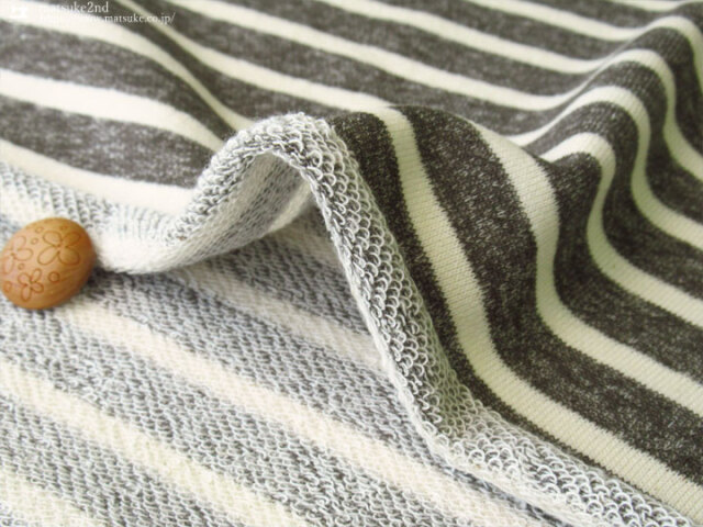 パン柄裏毛ニット