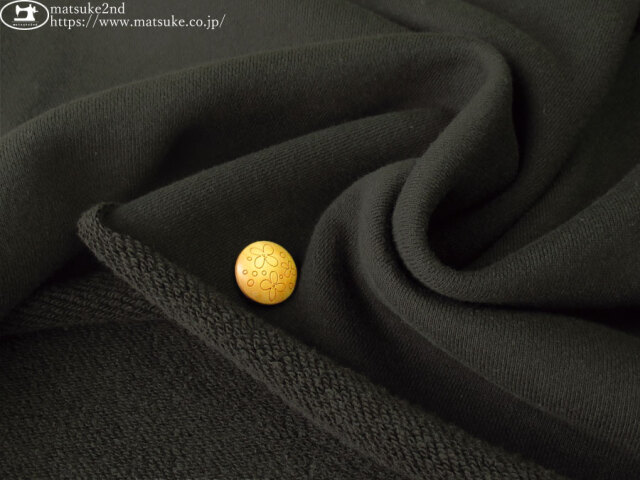 パン柄の裏毛ニット アパレル使用反】 コットン30/7裏毛ニット すみぐろ