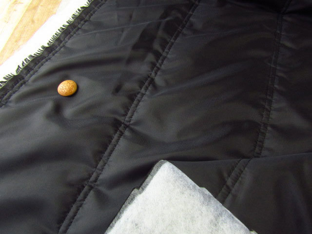 お買い得！ 裏地付 キルト芯 ブラック