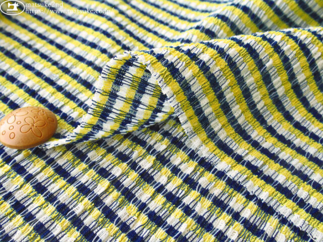 お買い得！【デッドストック反】 シャーリング3色ボーダー イエロー