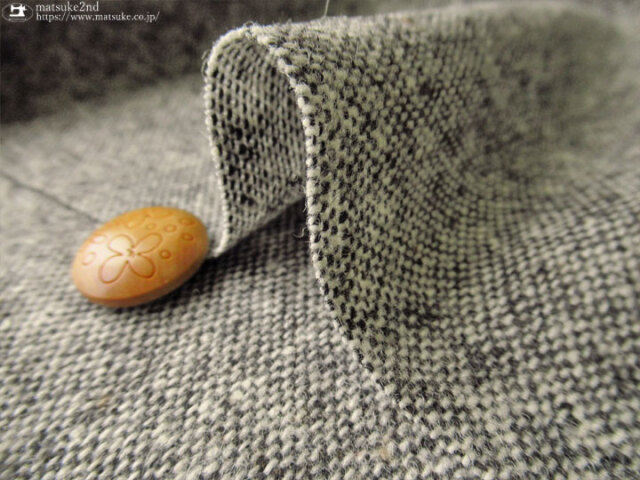 デッドストック反】ウール混ネップツイード